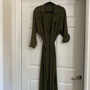 Stunning olive green duster